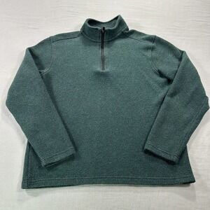 Artefact Sweater Mens Medium Gray 1/4 Zip Pullover Mock Neck Casual Adult